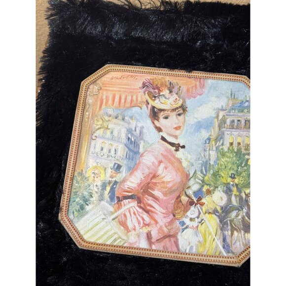 Vintage Octagonal Decorative Coasters Trivets Elegant Victorian Lady Design - Picture 2 of 13